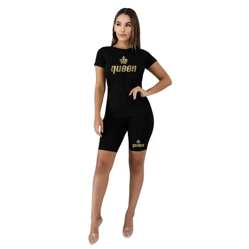 Two Piece Set for Women New in Matching Sets Clothes for Womens Short Sets Summer Outfit for Women 2023 Plus Size T-shirt Shorts