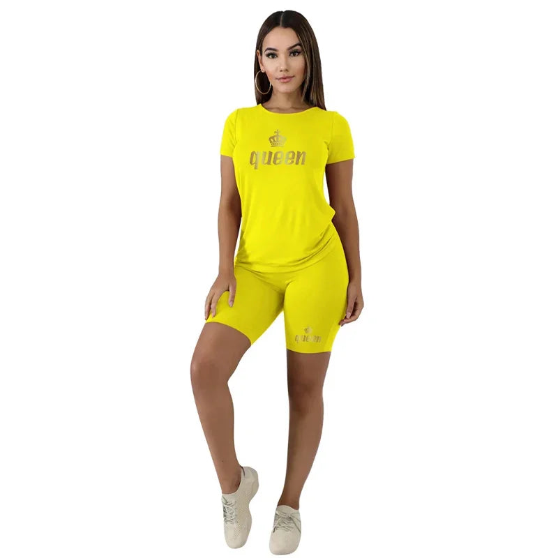 Two Piece Set for Women New in Matching Sets Clothes for Womens Short Sets Summer Outfit for Women 2023 Plus Size T-shirt Shorts