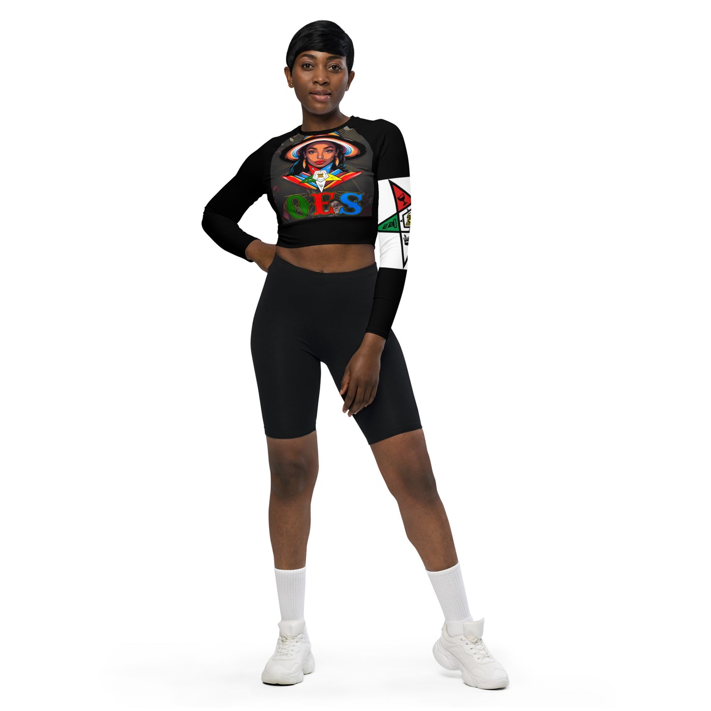 Order of the Eastern Star OES FitFlex Crop Top – Empower Your Workout in Eastern Star Style